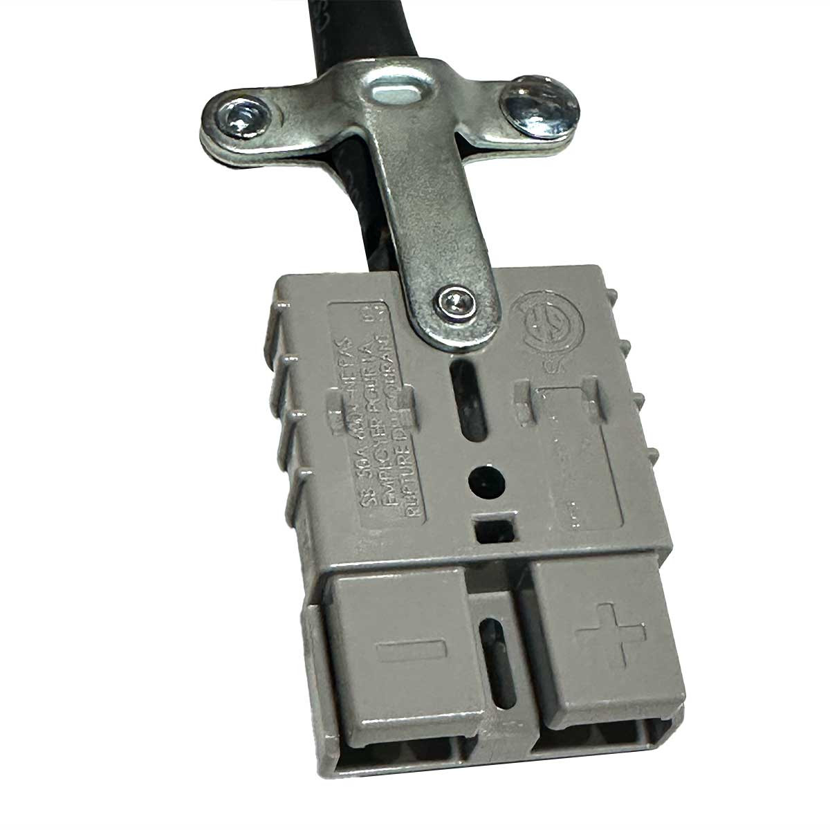 Summit Series II DC Cordset - 650W / 1050W; SB50 Gray: Terminal End